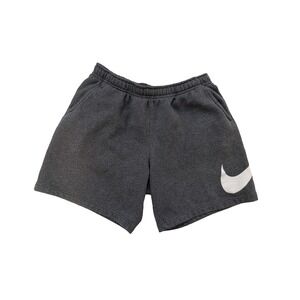Nike Shorts Mens XL Gray Fleece Sweat Big Swoosh Logo Athletic Y2K Streetwear